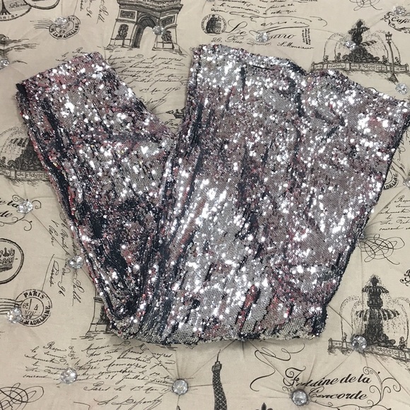 Ellery Sequin Wide Leg Trousers - Picture 14 of 14